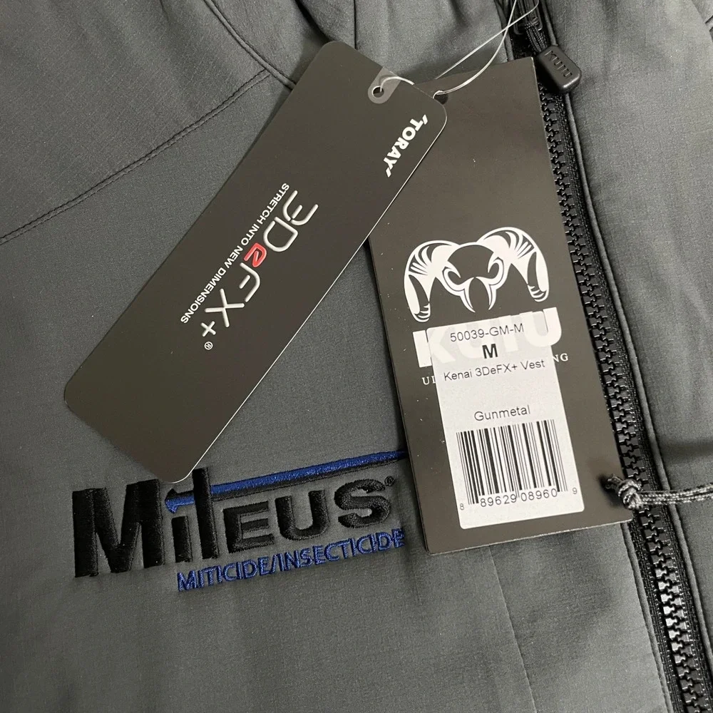 KUIU Kenai 3deFX+ Insulated Hunting Vest Mens Medium Gunmetal Grey 50039-GM New